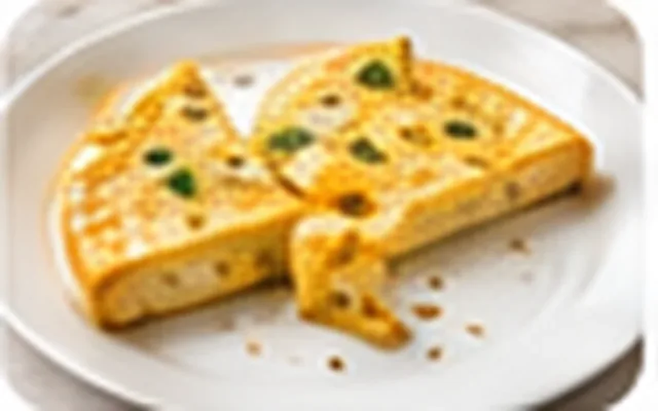 Омлет с сыром и зеленью